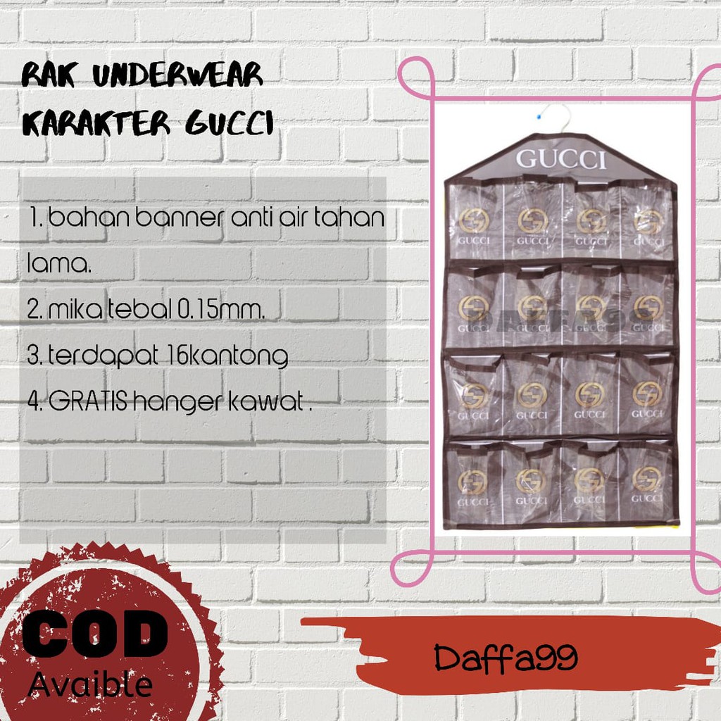 HANGER JILBAB RAK SEPATU TAS SENDAL GANTUNG ORGANIZER HSO RESLETING / UNDERWEAR