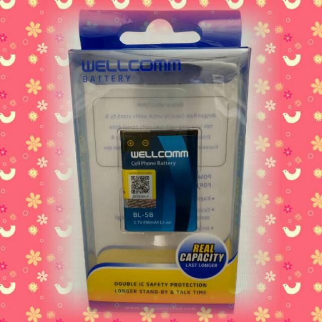 Baterai Wellcom Nokia BL-5B