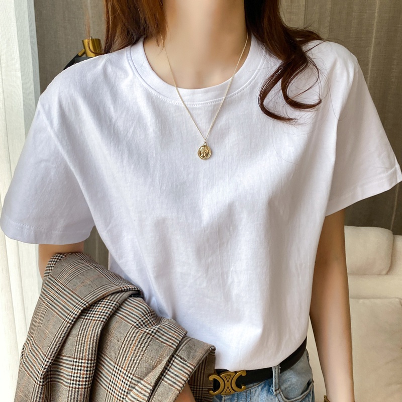 Printed T-shirt/ kaos atasan baggy wanita/Edisi Premium T-shirt/korean style atasan wanita/atasan warna putih/baju atasan Loose wanita