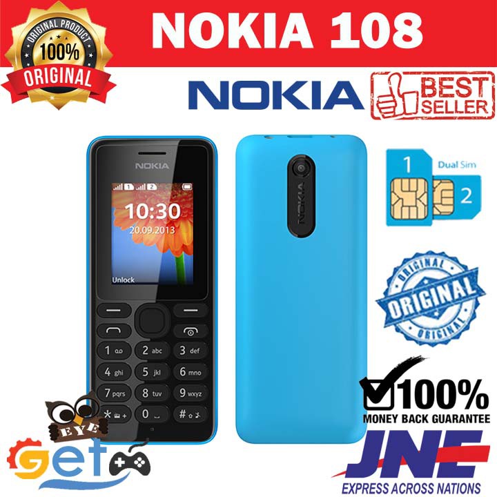 Hp jadul Nokia 108 - original - dual sim