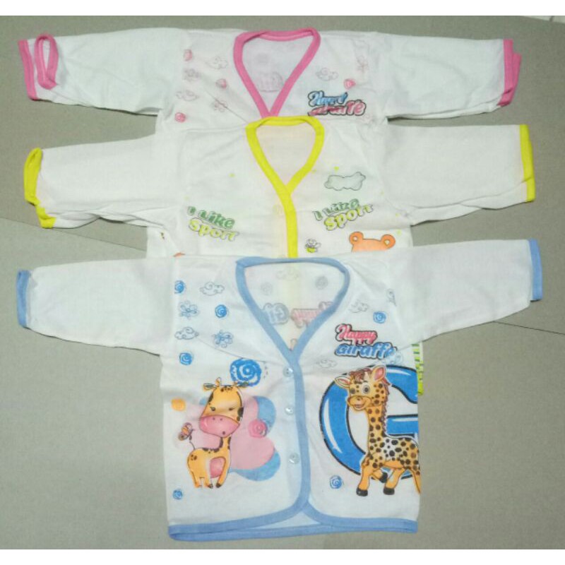 Baju panjang bayi murah new born 1/2 lusin