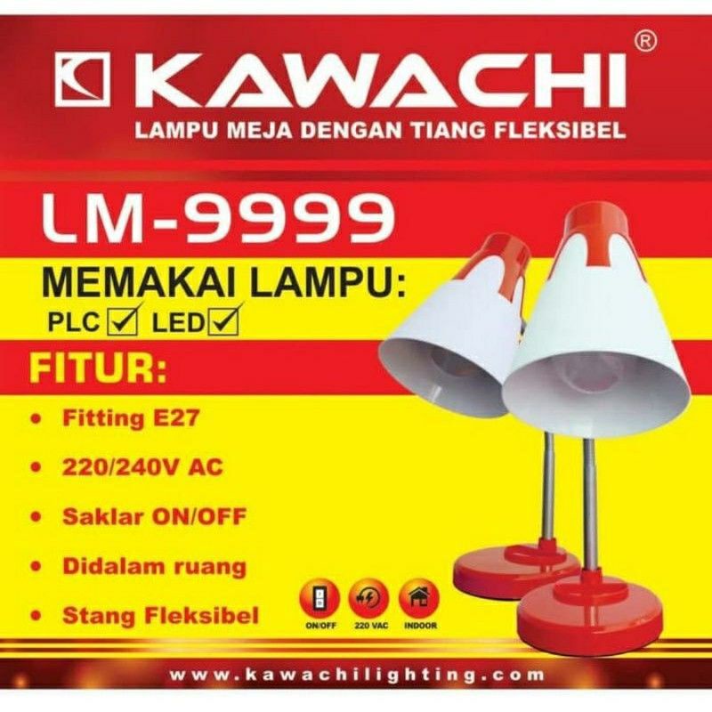 Lampu , Kawachi  9999 , Lampu Belajar , Lampu Meja Seri , Lampu Baca , Desk Lamp Led