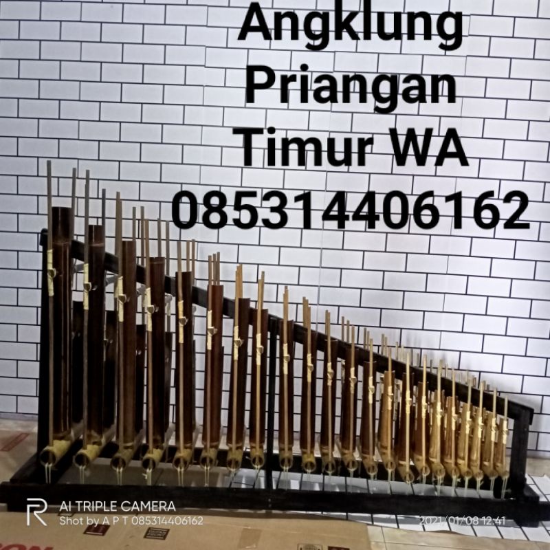 Angklung pengamen 22 nada 2 tabung ( C - c )