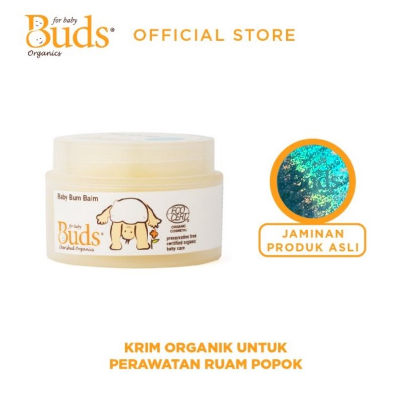 Buds Organics Baby Bum Balm 50 ml - Lotion Ruam Popok Bayi &amp; Anak