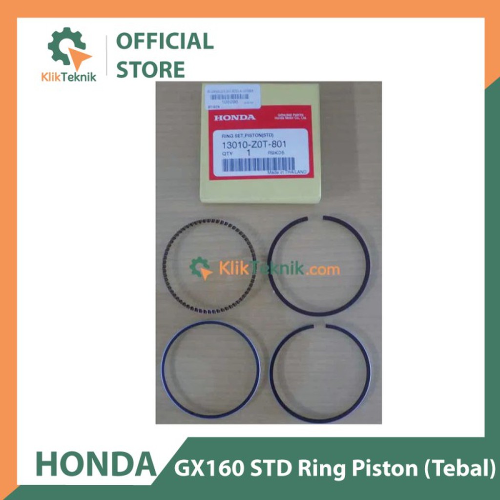 HONDA Ring piston GX160/GX200 STD Honda asli (tebal)