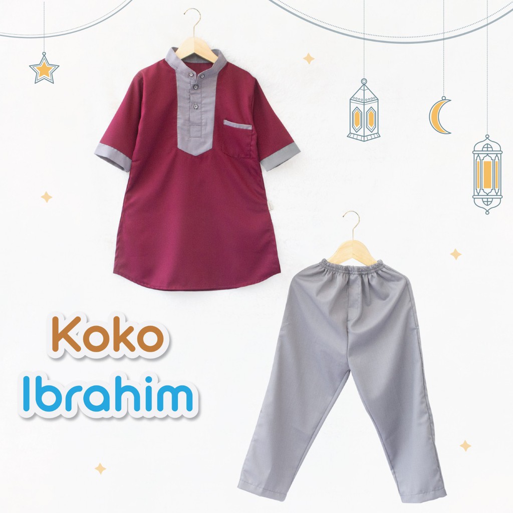 SETELAN BAJU KOKO ANAK LAKI MUSLIM TURKI USIA 1-10 TAHUN GAMIS ANAK COWOK Koko Turki