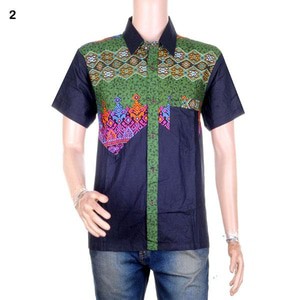 Baju Batik Pria | Kemeja Batik | Hem Batik Kombinasi Candra Warna 4