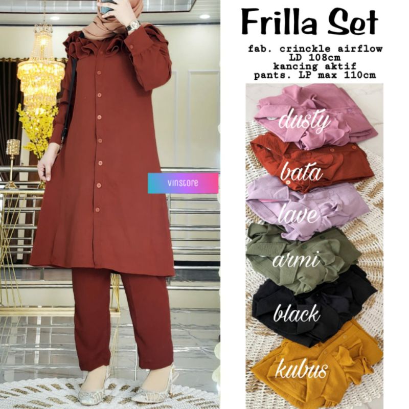 FRILLA SET ORIGINAL PRODUK BY VINSTORE