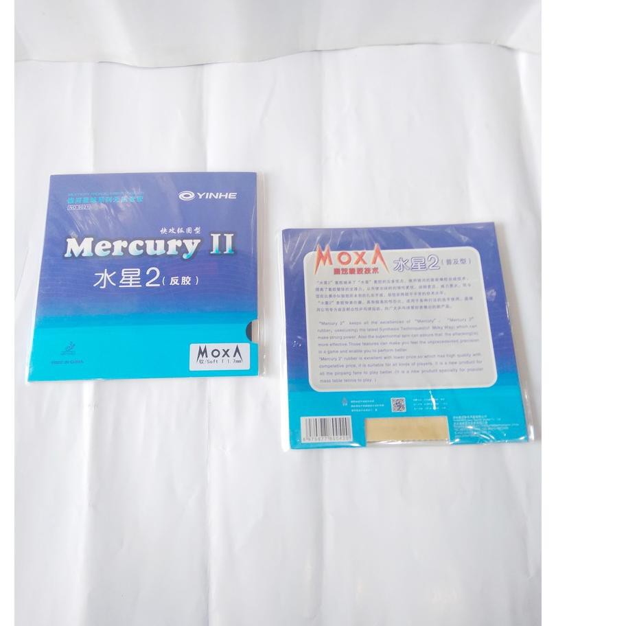 Bagus - Karet Bet Pingpong Tenis Meja Rubber Yinhe Mercury II SPON Tipis