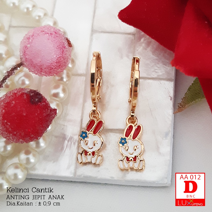 AA 012 Anting Anak Murah Anting Bayi Lucu Perhiasan Set Xuping Lapis Emas Imitasi - Luxx Xuping