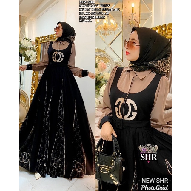 READY!!! NEWWW!!! ORI SHR!!!! MAXI DRESS SONYA SHR!!!! HIGH QUALITY!!!-4