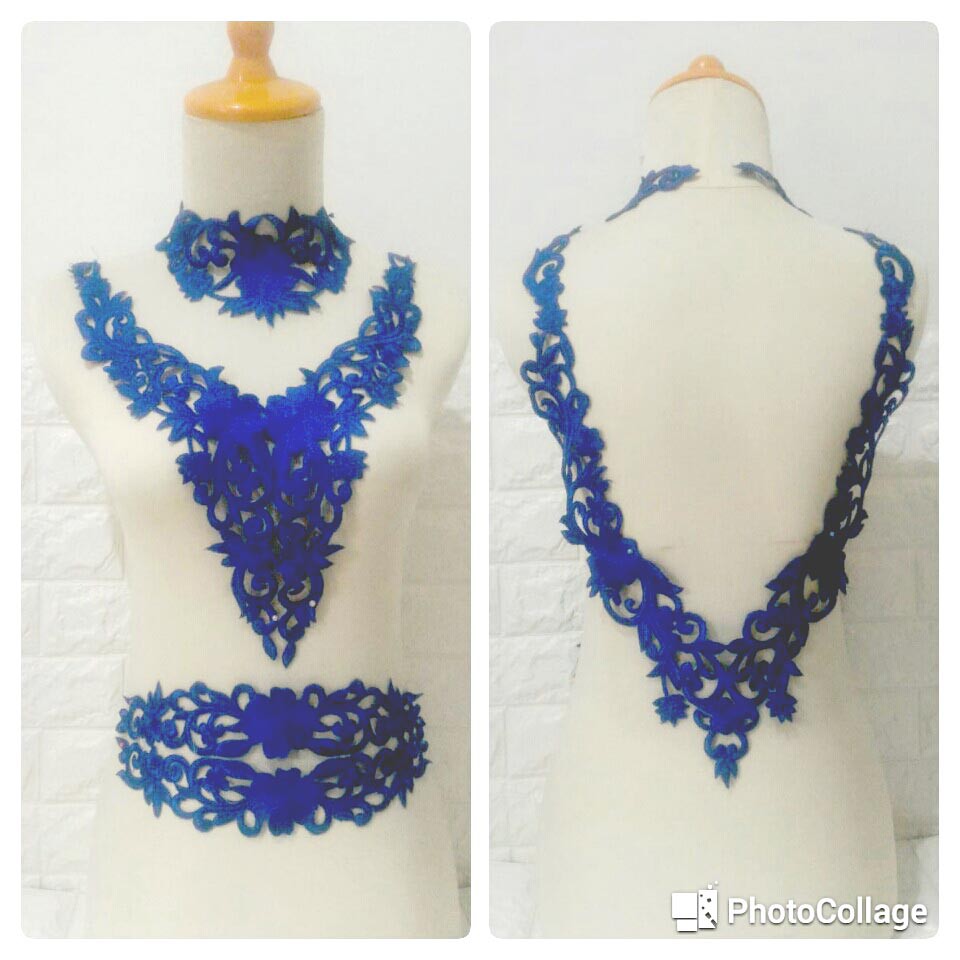 Renda bordir komputer bunga mawar