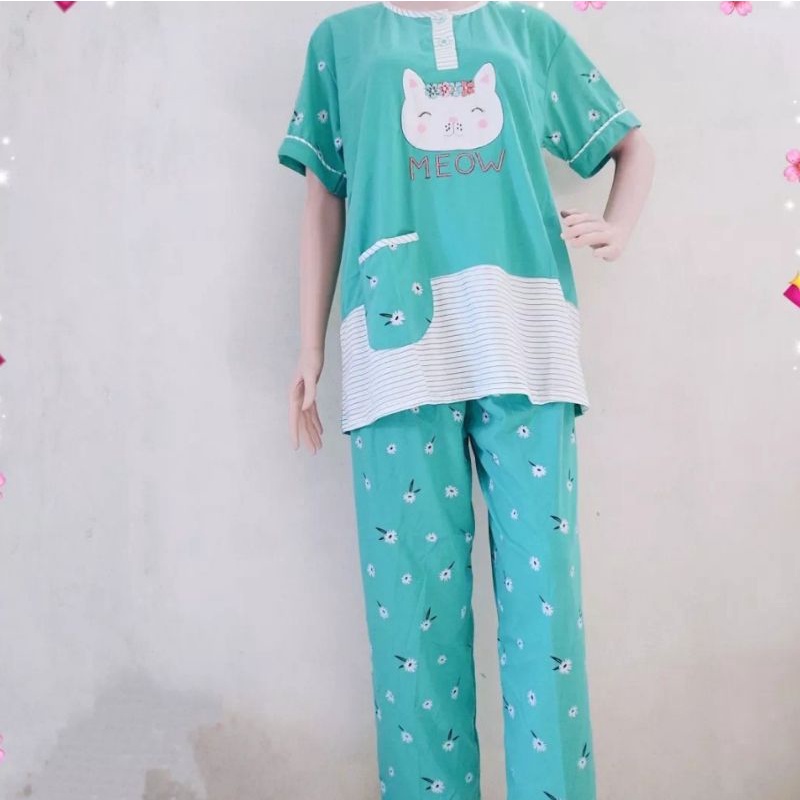 SETELAN BAJU TIDUR CELANA PANJANG LENGAN PENDEK MERK LORITA/SOFIE/Tiny