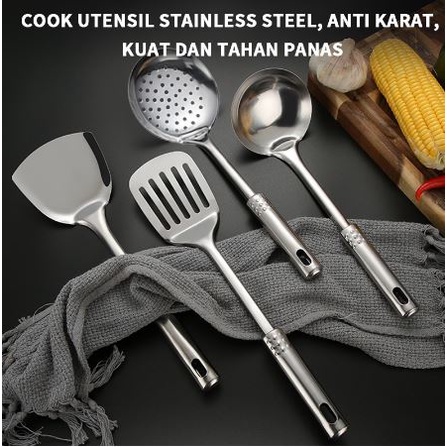 [ ABJ ] [1PCS] Spatula Stainless Spatula Centong Stainless