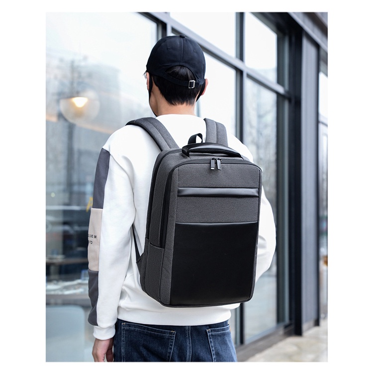 atm67 - Tas Ransel Pria Fashion Tas Ransel Laptop Remaja Anak Sekolah Backapck Pria Tas Anak Sekolah Ransel Backpack Cowok Simple SD SMP SMA Laki Laki Kanvas