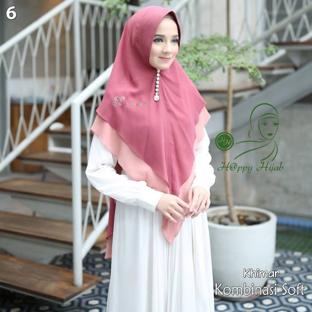 Khimar Kombinasi Soft by Happy Hijab