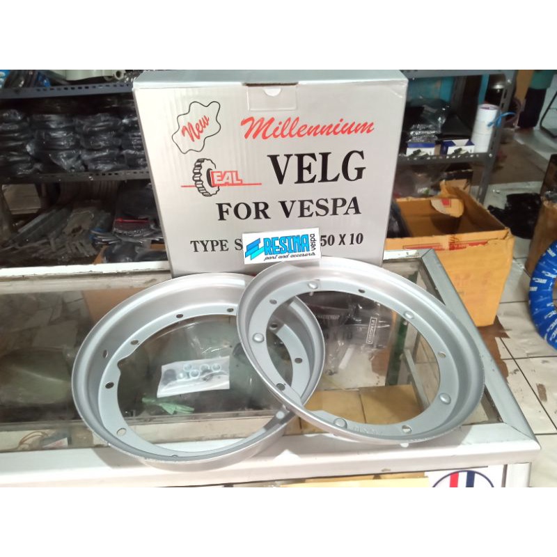 velk velg Vespa ring 10 merk eal bahan tebal presisi dan anti geol kualitas bagus