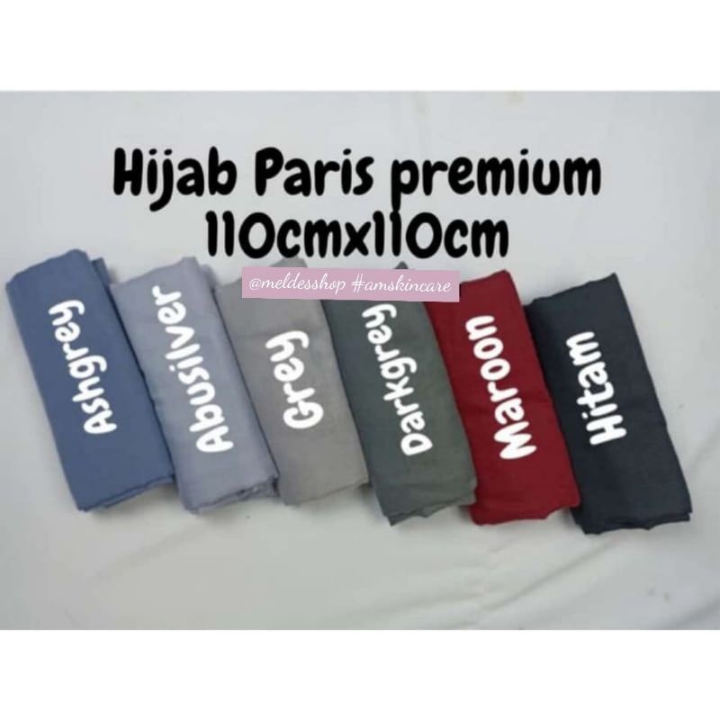 JILBAB SEGIEMPAT PARIS PREMIUM JAHIT TEPI