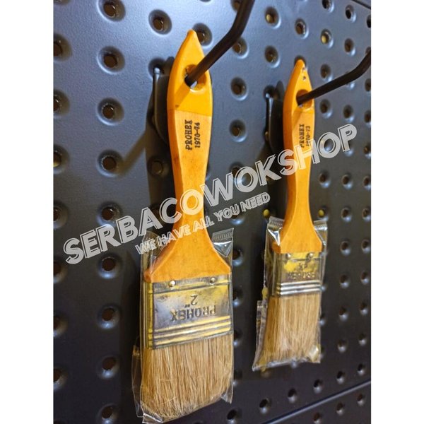 Hasston Prohex Kuas Cat 1 1/2 Inch Gagang Kayu Paint Brush Lebar 38 mm Harga Satuan Termurah Berkualitas