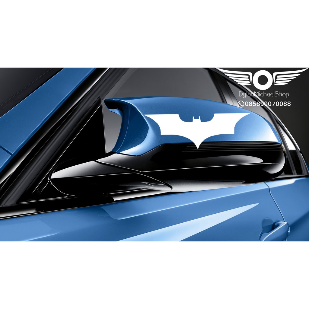 Mobil Spion Stiker Batman Superman Car Mirror Sticker Dark Knight Logo