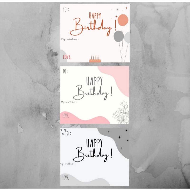 Jual KARTU UCAPAN HBD | KARTU UCAPAN HAPPY BIRTHDAY GREETING CARD GIFT