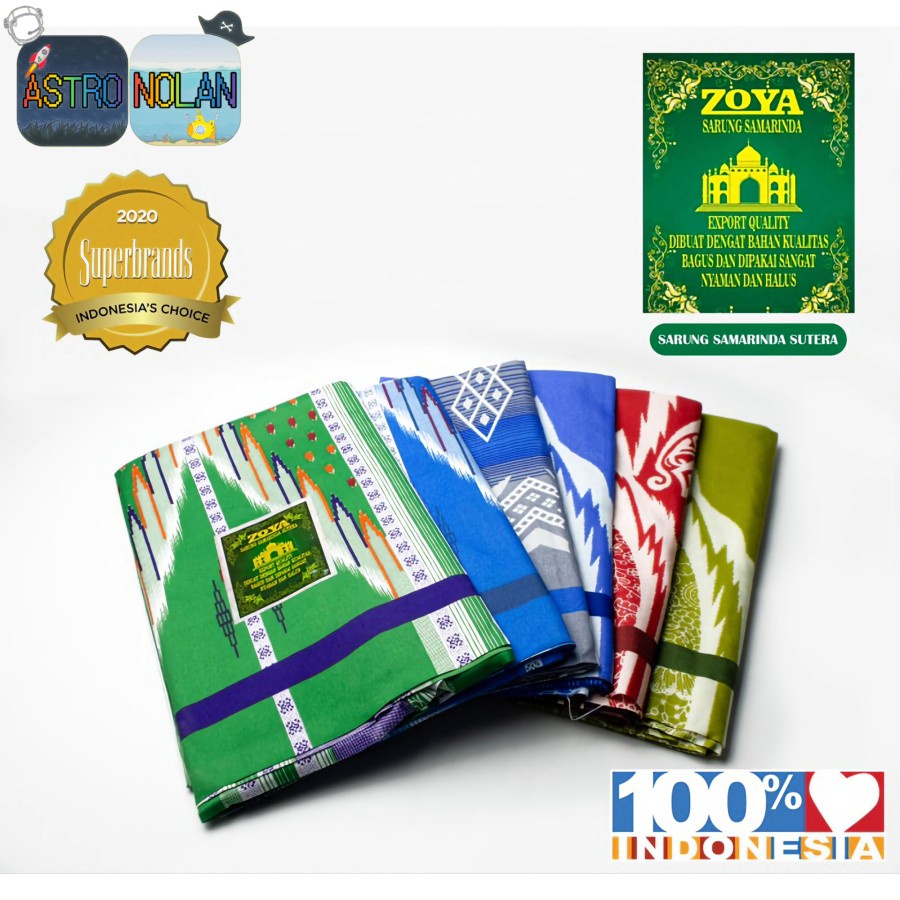 Zoya Sarung Samarinda JUMBO HALUS dan WANGI Sarung Dewasa / SARUNG ZOYA SAMARINDA/KWALITAS NO 1/MOTI