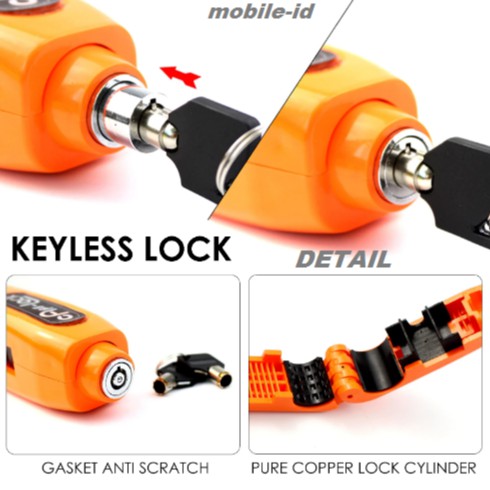 [LAGI PROMO 5.5] GEMBOK MOTOR CAPSLOCK PENGAMAN KUNCI STANG MOTOR ANTI MALING-3