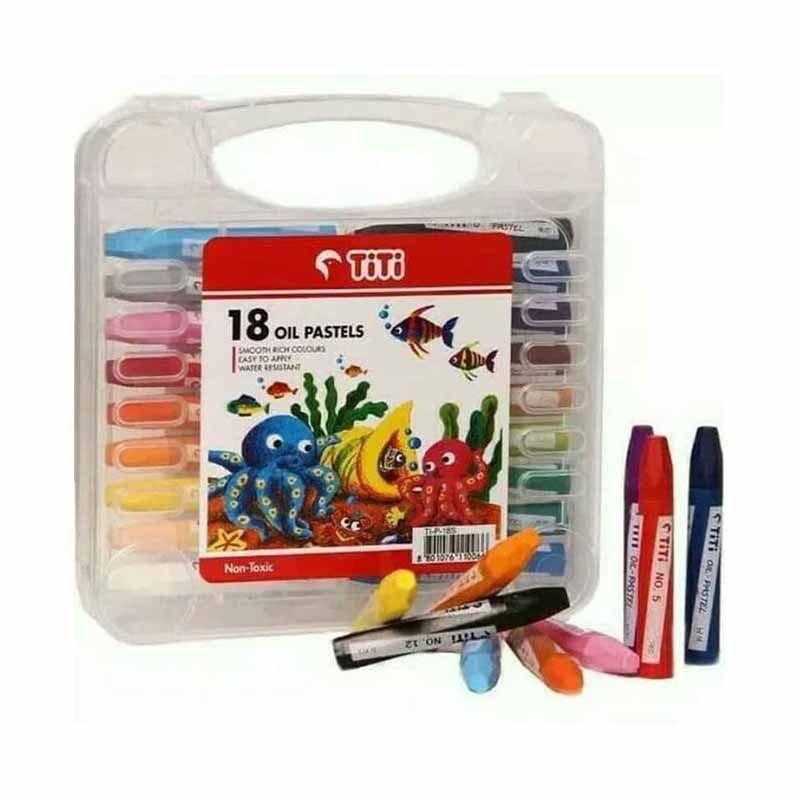 Crayon Titi / Oil Pastell TITI Isi 18 Warna