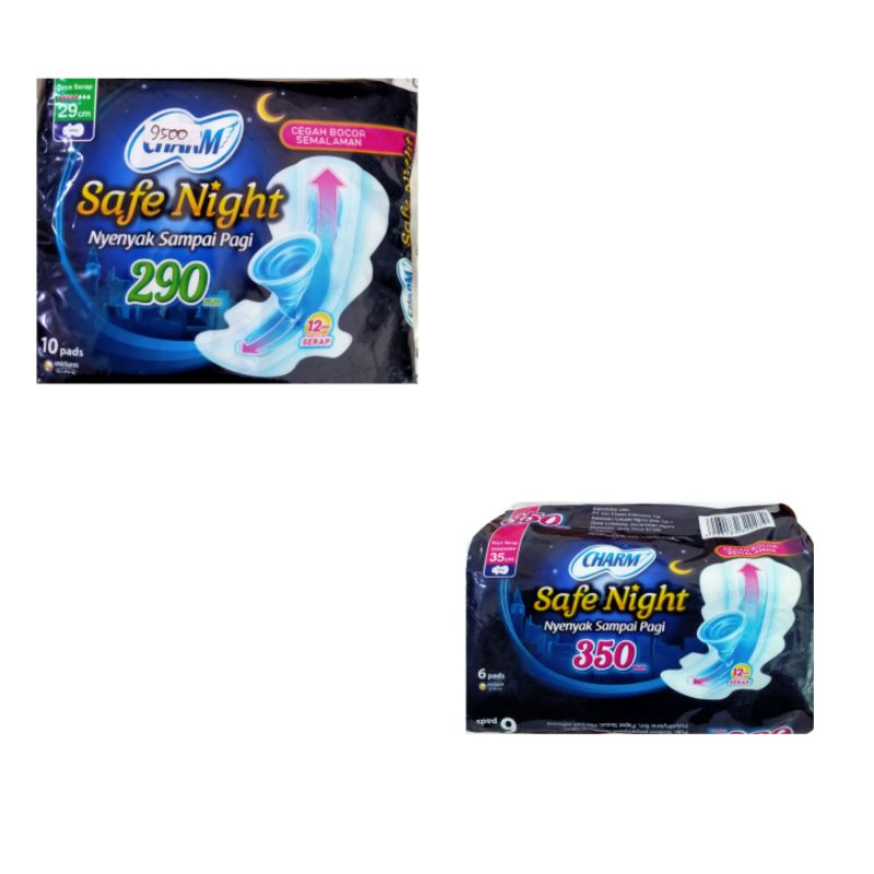 Pembalut Charm safe night