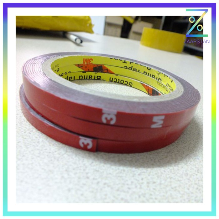 JETTING Selotip Double Tape Acrylic 3m x 8mm - SC-3M - Red