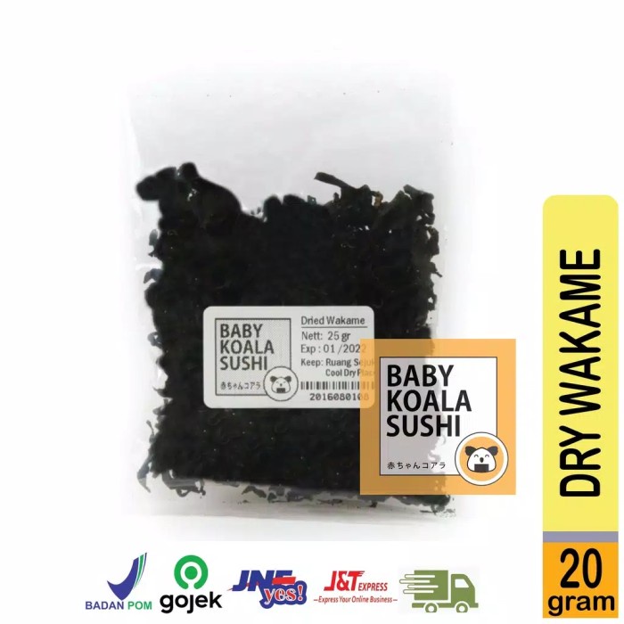 

02 Dried Cut Wakame | Rumput Laut Kering Share Size 25Gram - 20 G Ds51Ghg