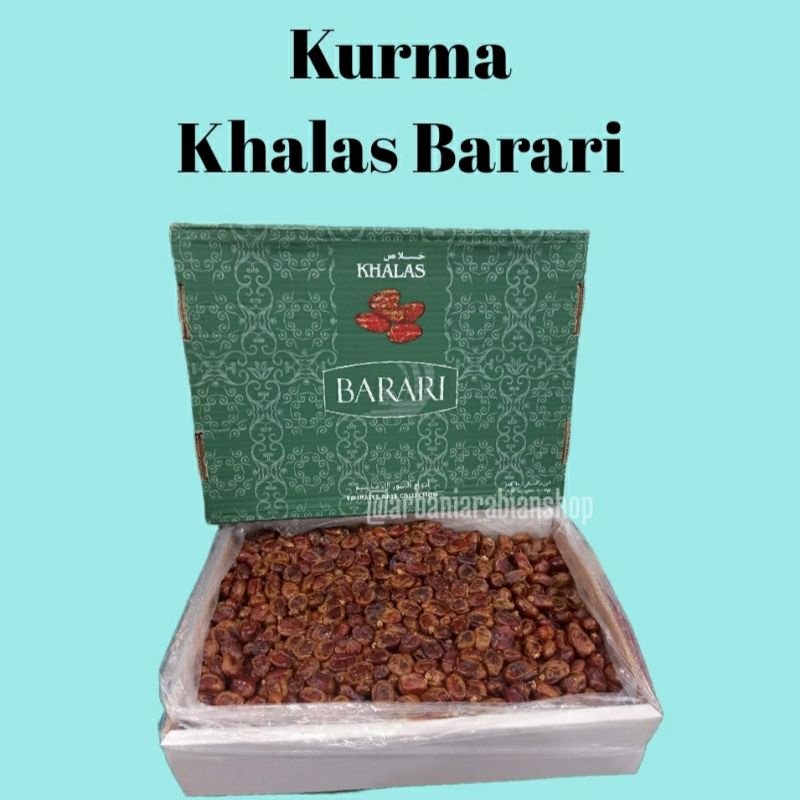 

kurma khalas 1dus 10kg 100% barang original/kualitas bagus