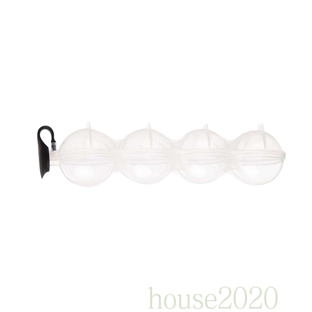 (House2020) Cetakan Es Batu Bentuk Bulat 4 Sekat Bahan Silikon Untuk Pesta / Pub