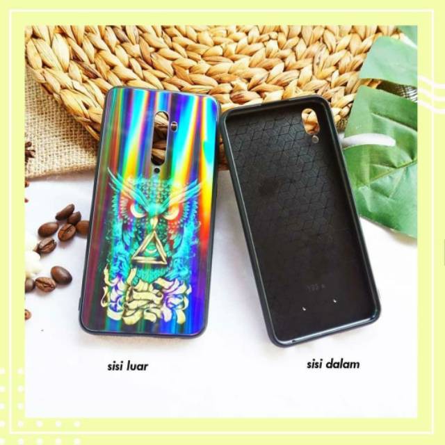 Custome Case Glass Glossy ( Bahan Kaca Anti Lecet) For  IPHONE/ XIAOMI/SAMSUNG/OPPO/VIVO