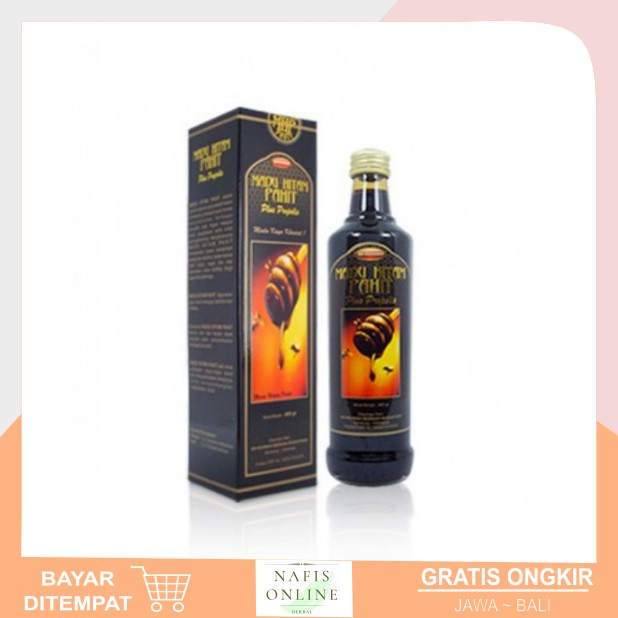 

MADU HITAM | Madu Hitam Pahit Plus Propolis Ar Rohmah 460 gram