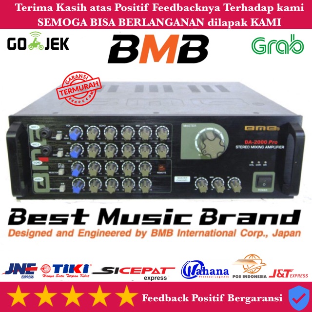 POWER AMPLIFIER KARAOKE BMB DA2000PRO ORIGINAL GARANSI