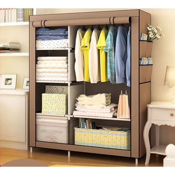 PROMO!! Rak Pakaian Jumbo Lemari Baju Rak Tas Rak Portable Serbaguna