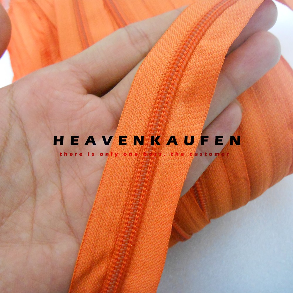 Zipper Resleting Orange No 5 Murah Meteran