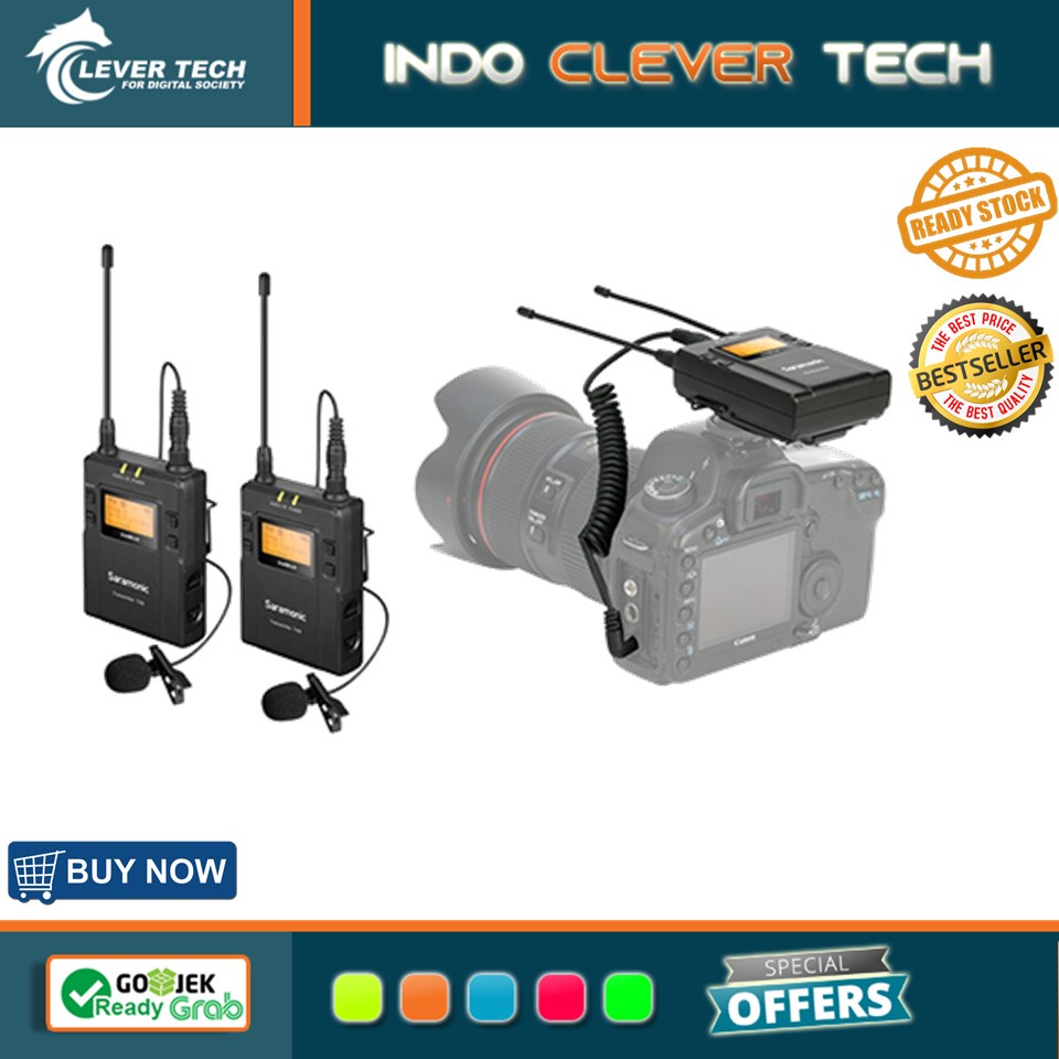 Saramonic UWMIC9 UWMIC 9 RX9 plus TX9 plus TX9 Package microphone wireless mic kamera dan Handycam