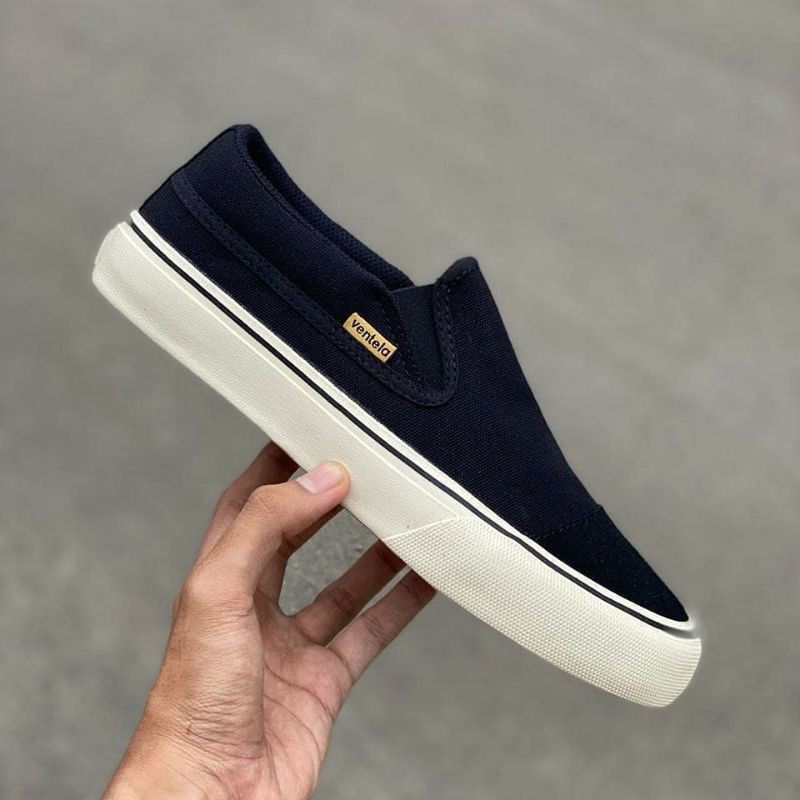SEPATU SLIP ON VENTELA URBAN HITAM 100% ORIGINAL