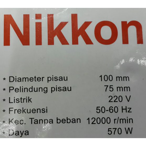 Mesin gurinda tangan / disc gurinda 4"