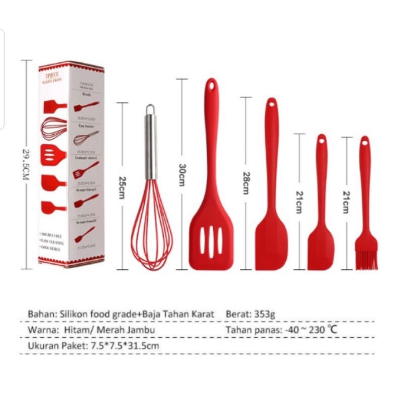 SPATULA SET SILIKON