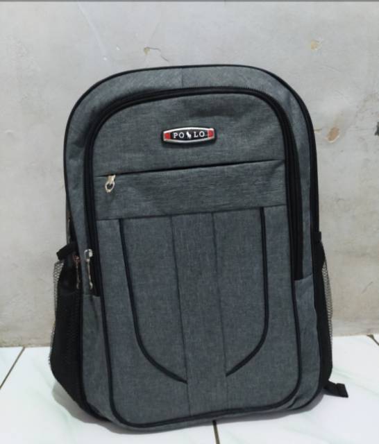 TAS RANSEL POLO PRIA  LAPTOP PUNGGNGUNG DEWASA REMAJA ORIGIONAL TERBARU MURAH SEKOLAH/KULIAH/KERJA