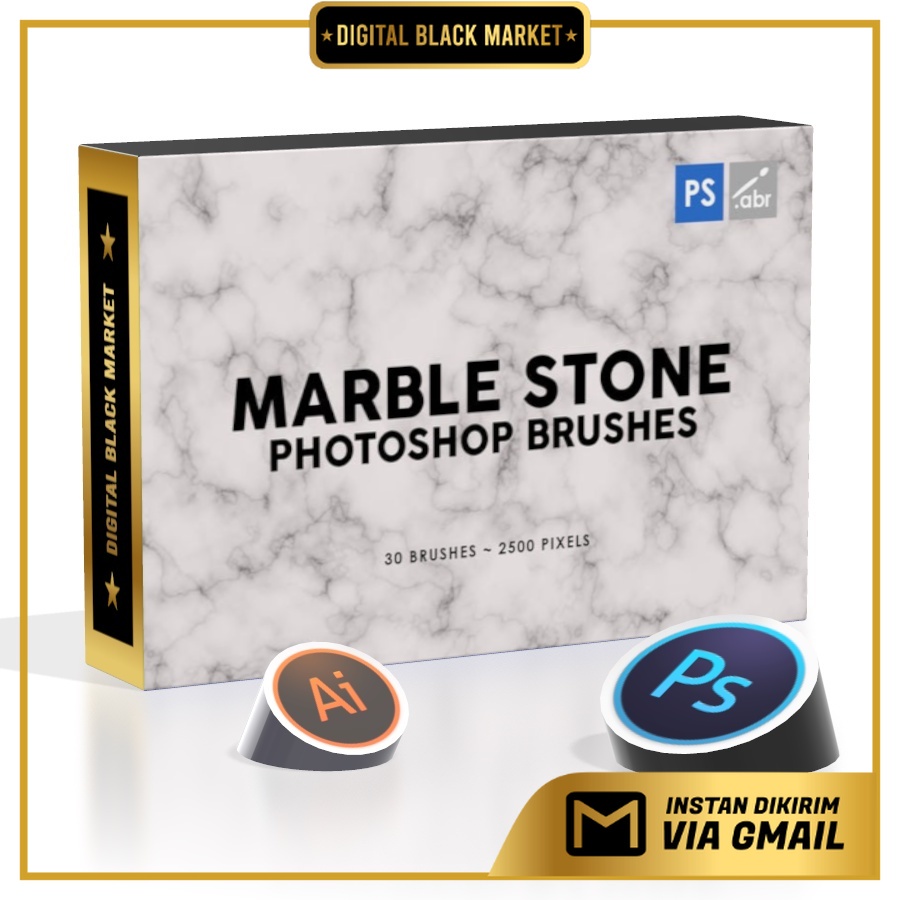 30 Marble Stone - Photoshop Stamp Brushes