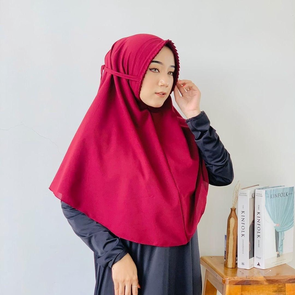 Hijab instan Sarah Lipit Jilbab Instan Bergo Sarah Lipiit Kerudung Instan Premium Diamond-1