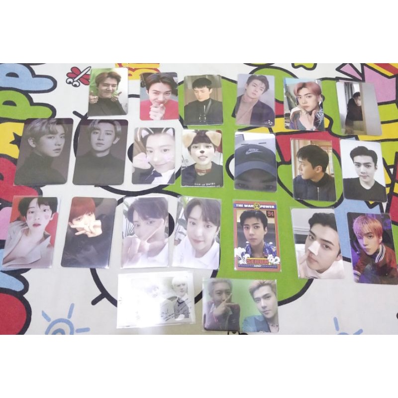 ❗PHOTO CARD (PC) OFFICIAL MURAH EXO CHANYEOL, SEHUN 1 Billion Views, What A Life, THE WAR, LOVE SHOT