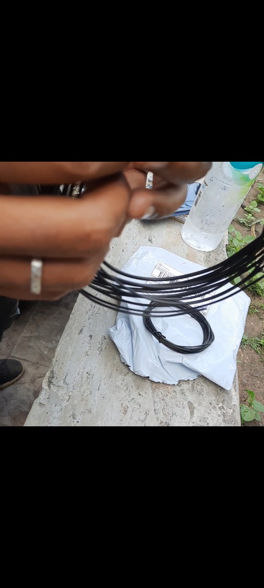 Kawat Bonsai Hitam 3mm Harga 1 Meter