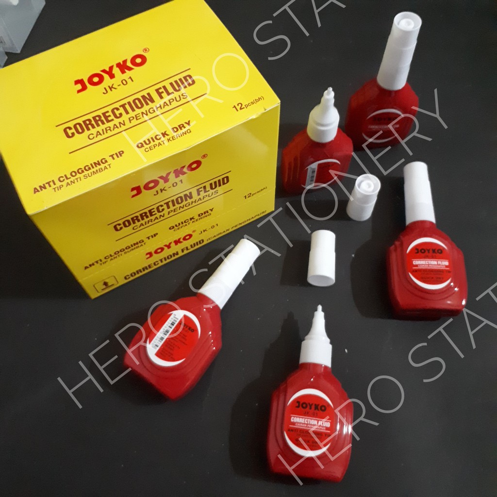 

Correction fluid penghapus cair joyko JK-01 . 12 unit