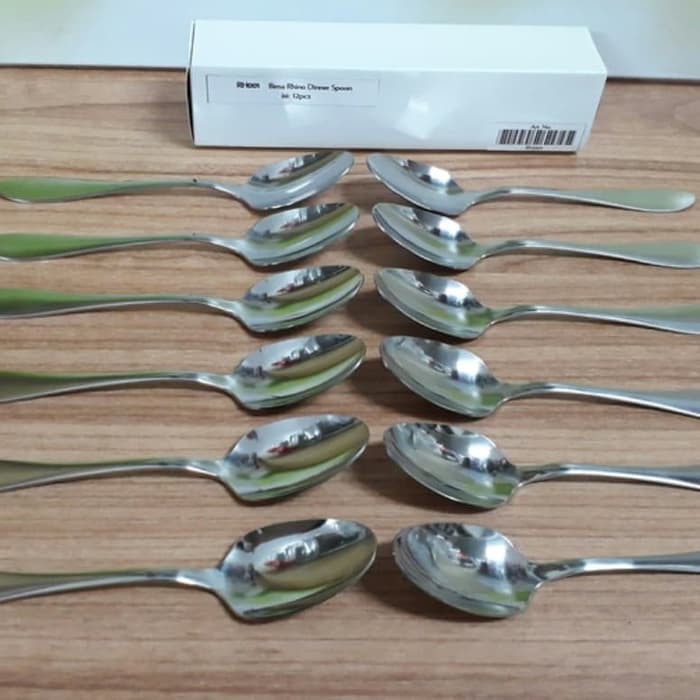 BIMA RHINO DINNER SPOON 18 CM RH001 SENDOK MAKAN LUSINAN DUS POLOS