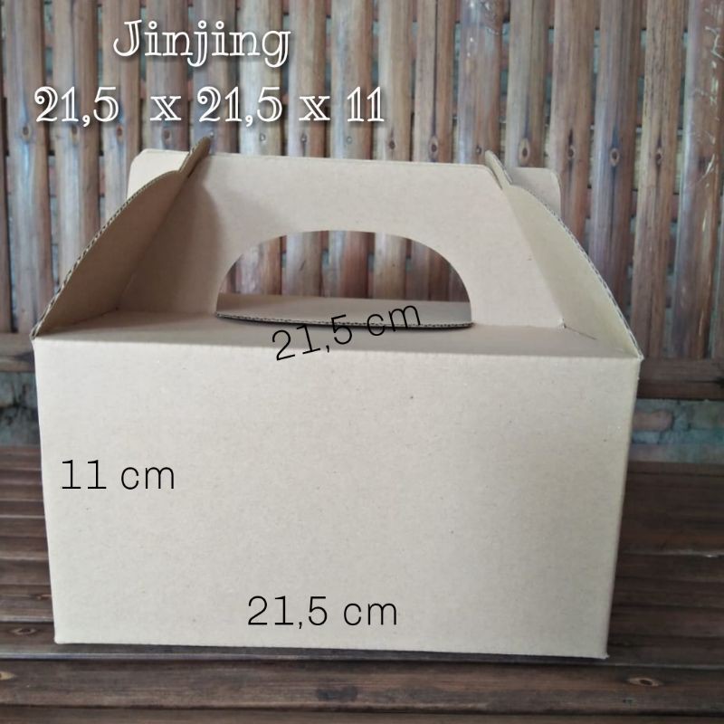 

Kardus Jinjing 21,5 x 21,5 x 11 cm Hampers/Tas Kertas/Goodie Bag/Parcel/Souvenir